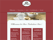 Tablet Screenshot of feinbaecker-ruenz.de